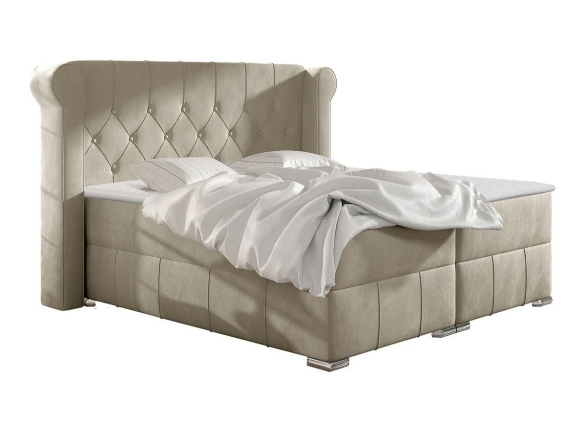 Continental bed Baltimore 132 (Magic Velvet 2201)