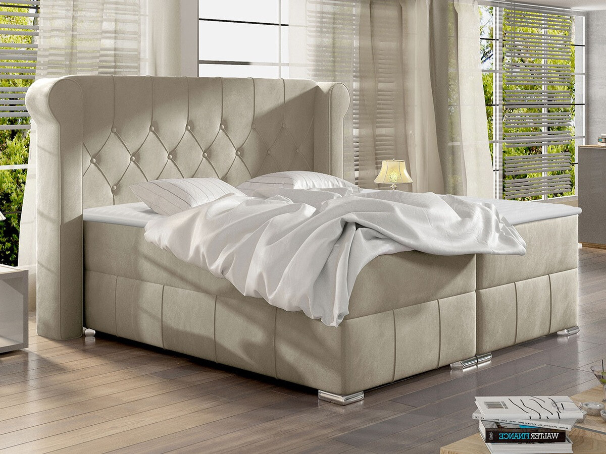 Continental bed Baltimore 132 (Magic Velvet 2201)