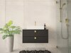 Wall-mounted bathroom cabinet for washbasin Orlvera 102 (Black)