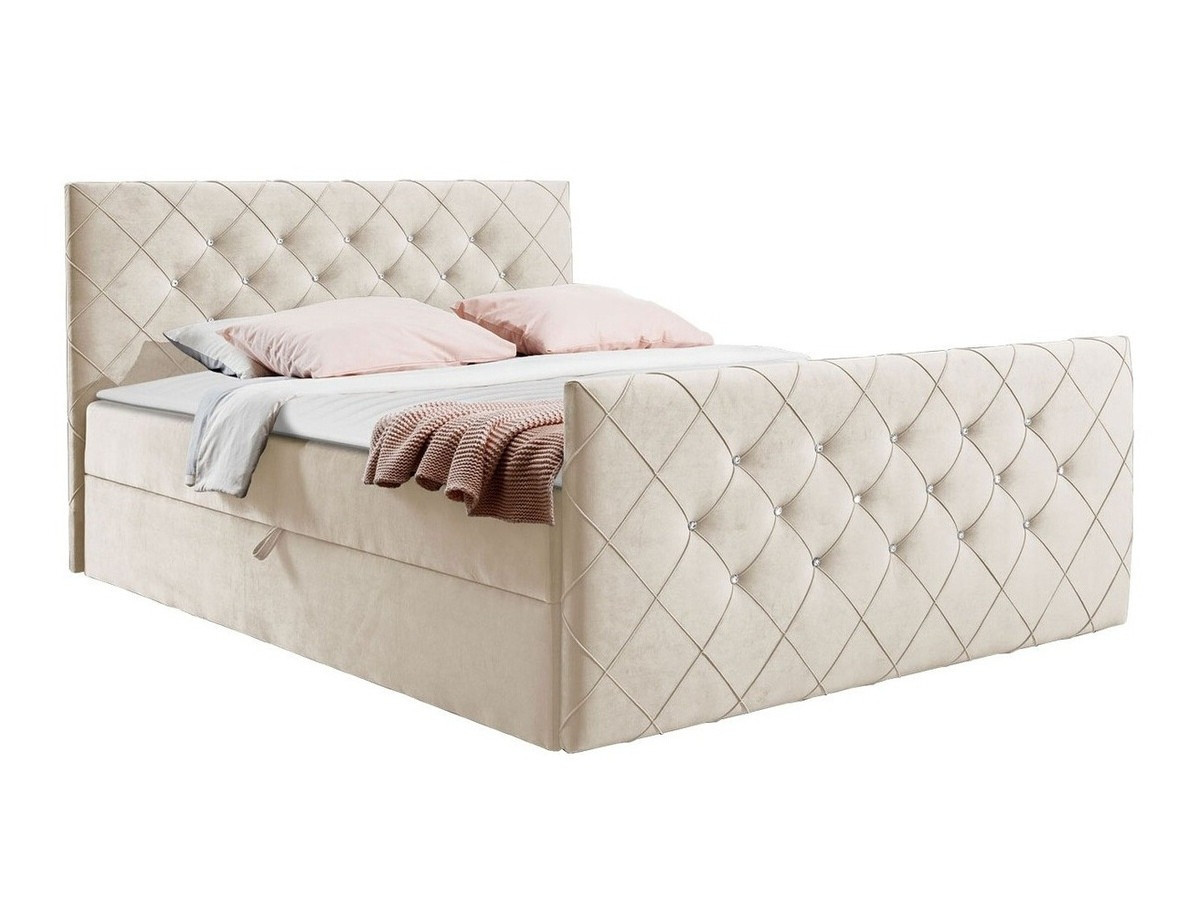 Continental bed Carmen (Amor Velvet 4304)