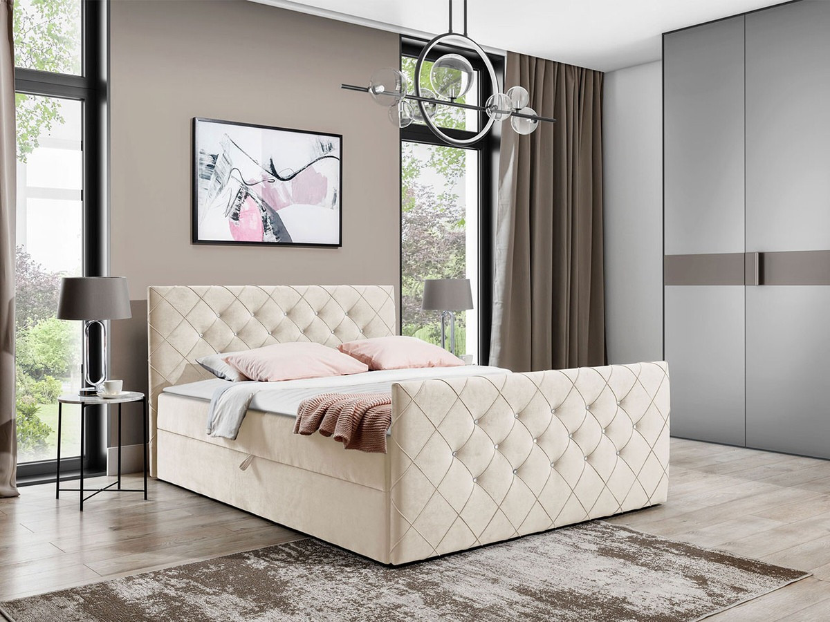 Continental bed Carmen (Amor Velvet 4304)