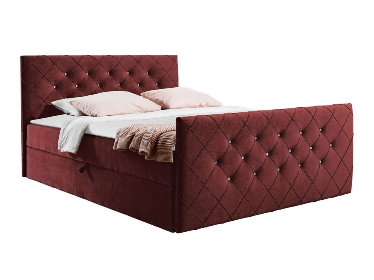Continental bed Carmen (Amor Velvet 4306)