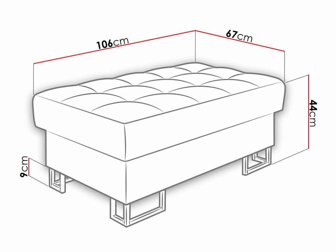 Upholstered bench Comfivo Anima (Venus Velvet 2932)