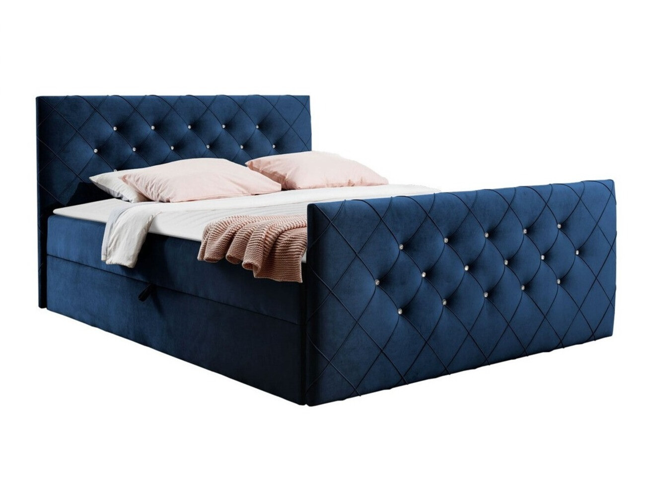 Continental bed Baltimore 158 (Amor Velvet 4313)