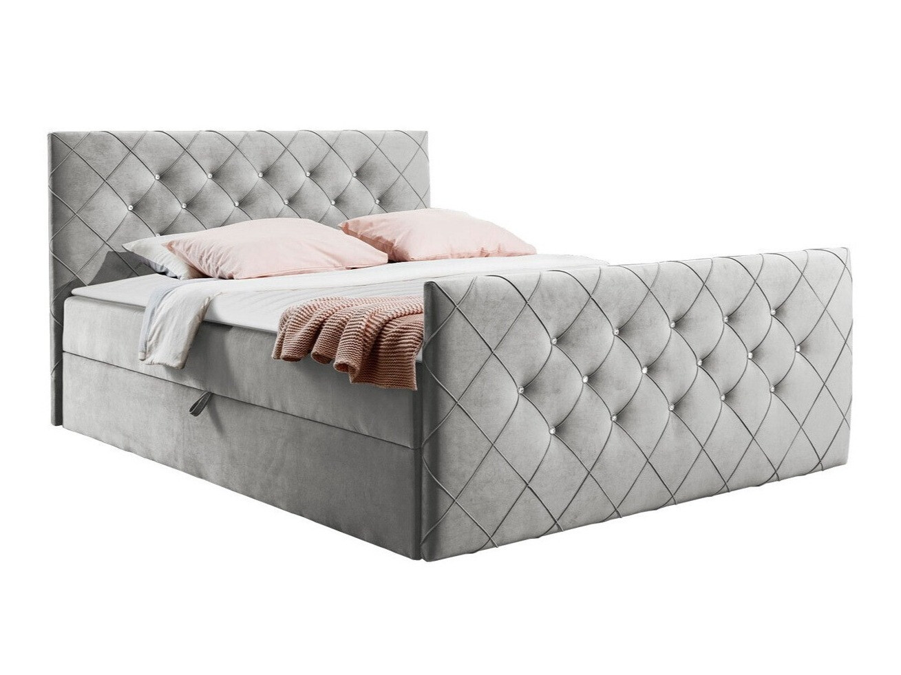 Continental bed Baltimore 158 (Amor Velvet 4318)