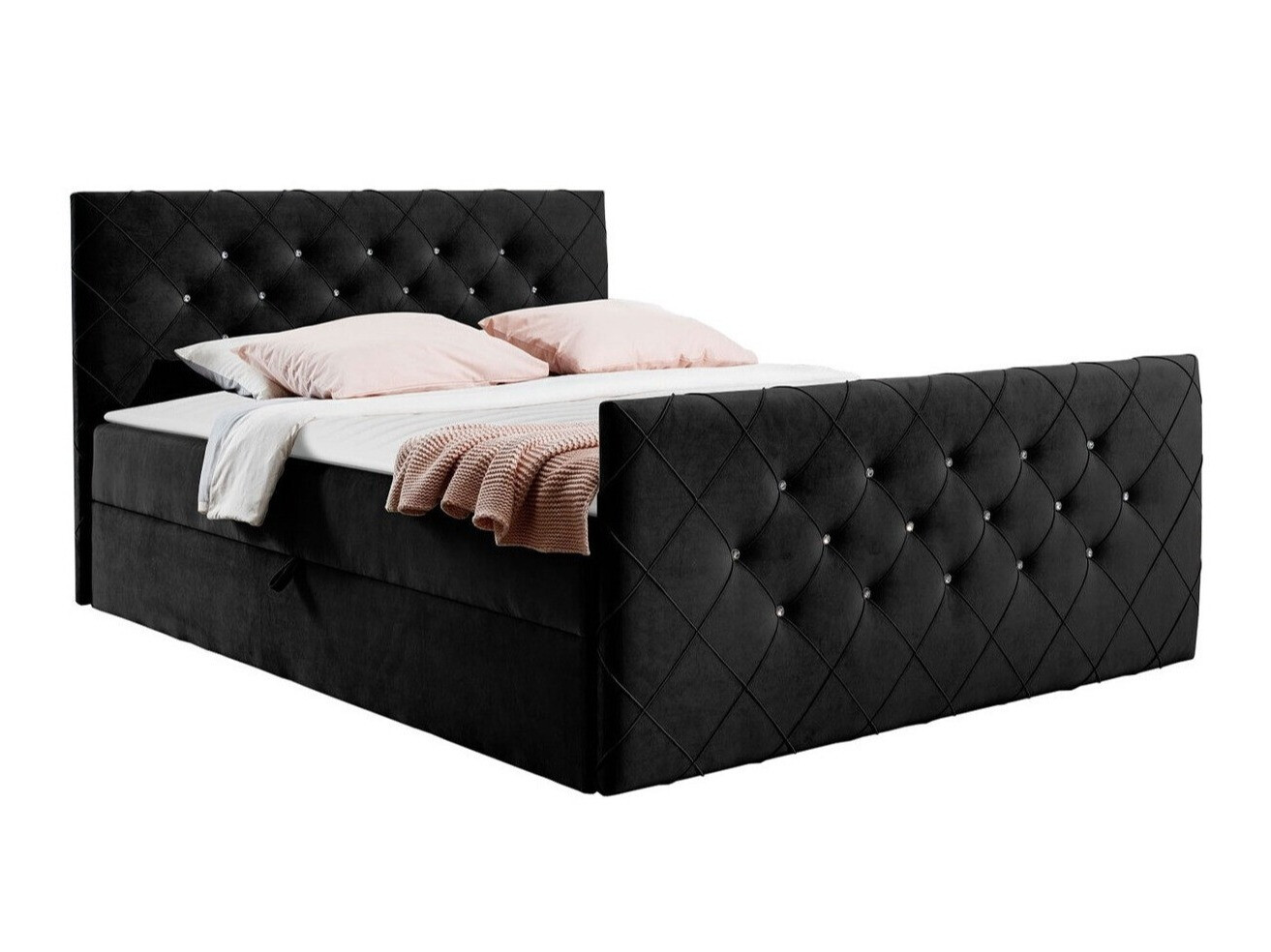 Continental bed Baltimore 158 (Amor Velvet 4322)
