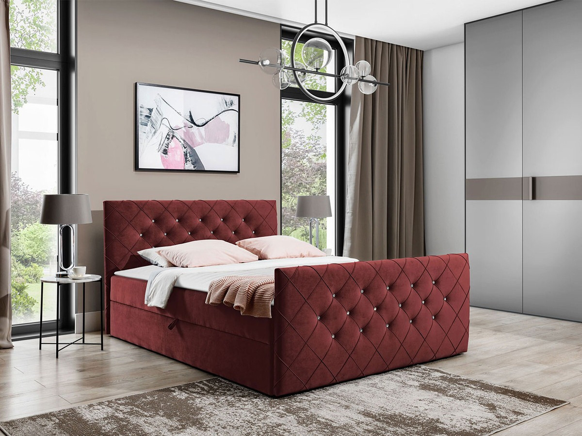 Continental bed Carmen (Amor Velvet 4306)