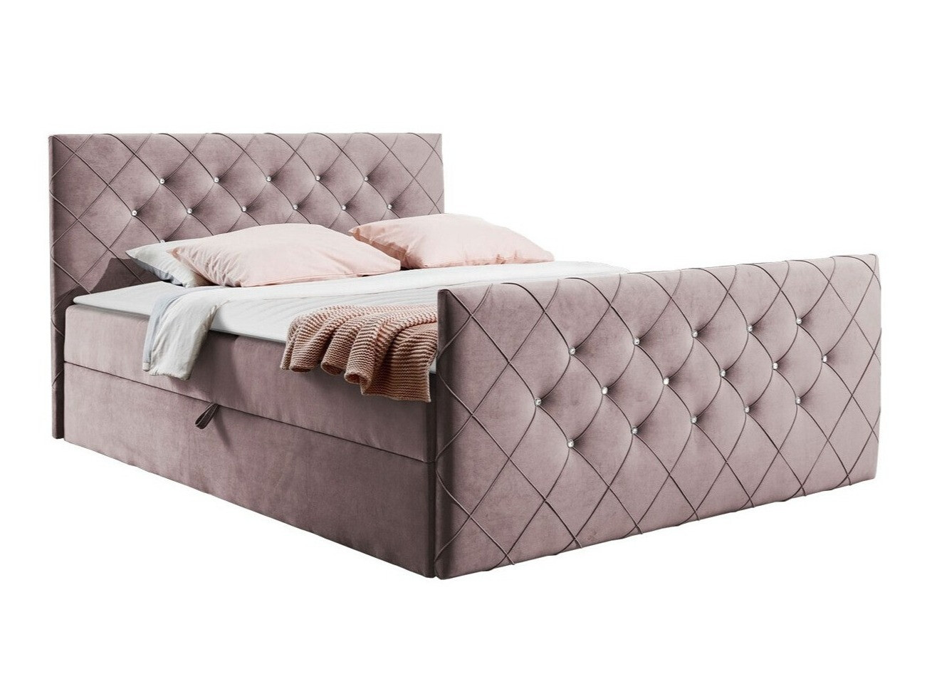 Continental bed Carmen (Amor Velvet 4308)