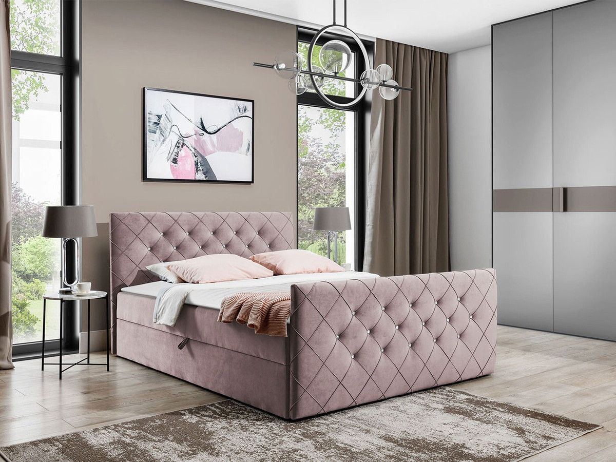 Continental bed Carmen (Amor Velvet 4308)