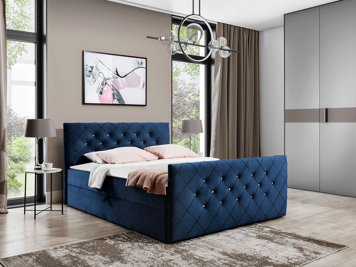 Continental bed Carmen (Amor Velvet 4313)
