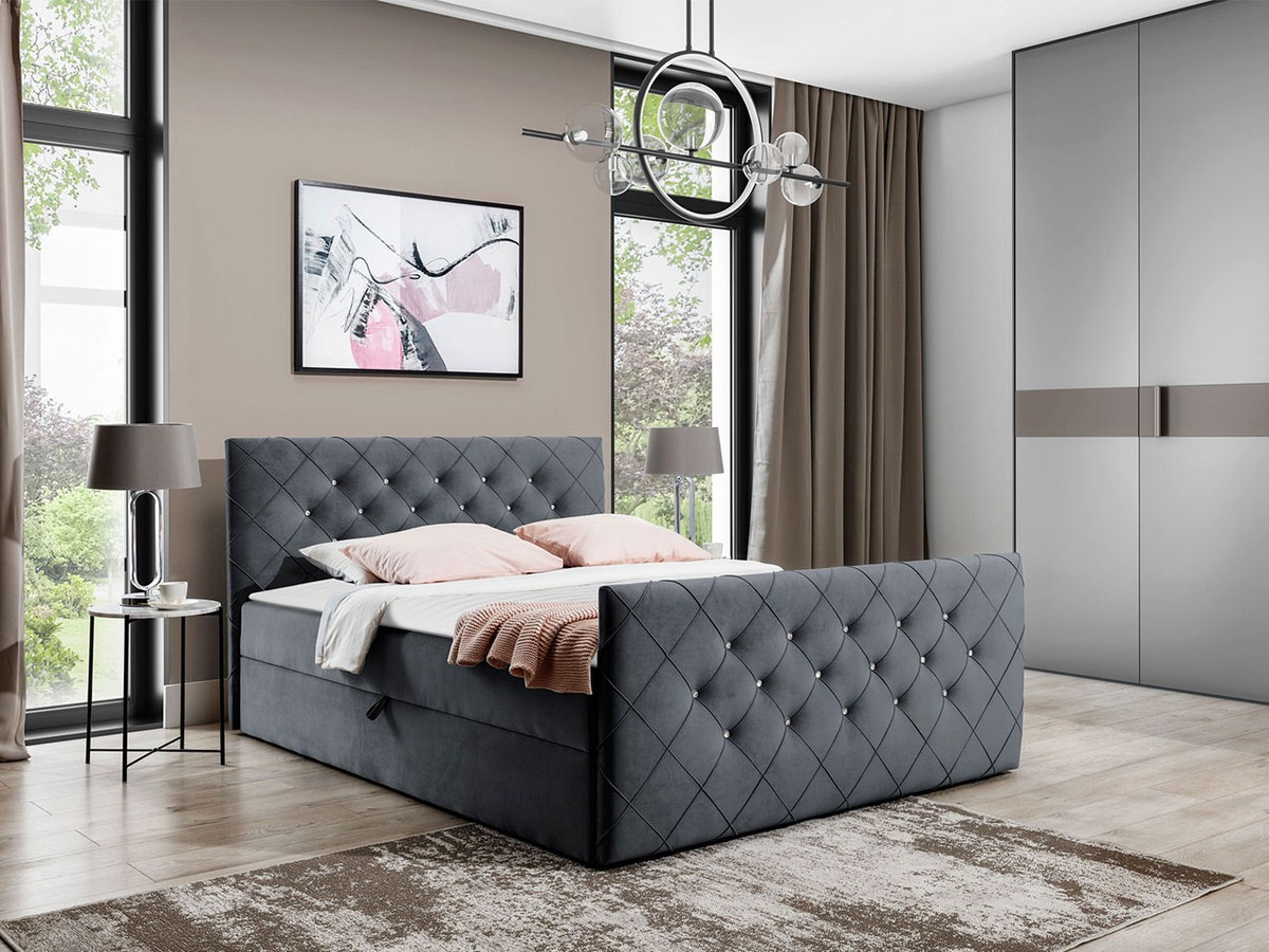 Continental bed Carmen (Amor Velvet 4321)