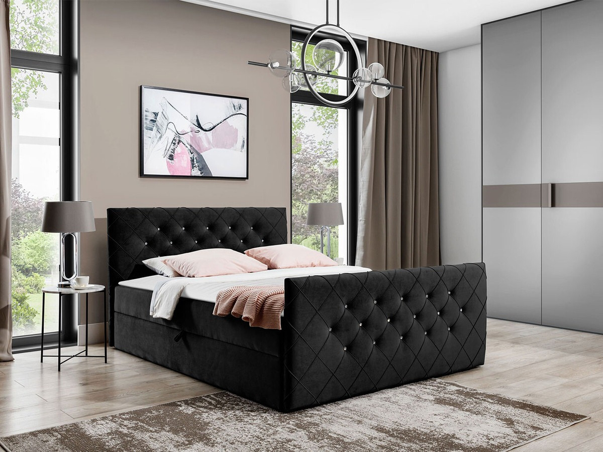 Continental bed Carmen (Amor Velvet 4322)