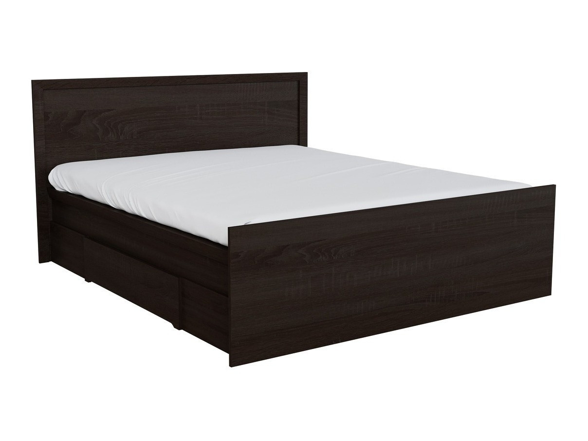 Bed Elialo 124 (Dark Sonoma oak)