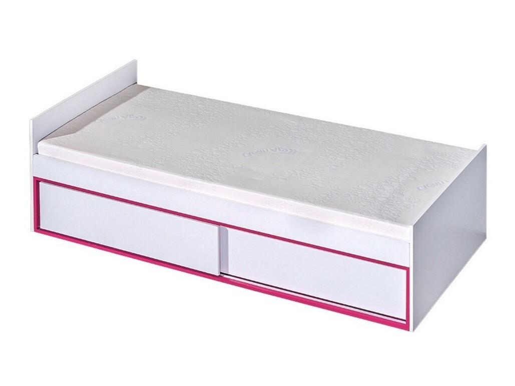 Bed Lorlare 114 (White + Pink)