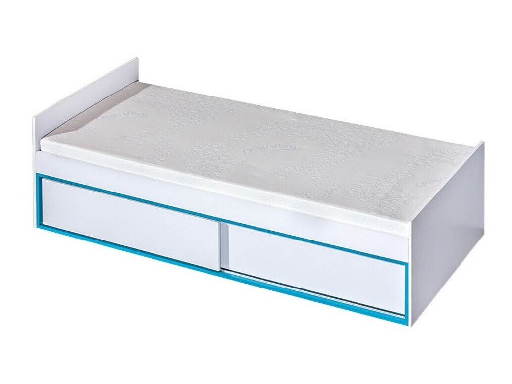 Bed Lorlare 114 (White + Turquoise)