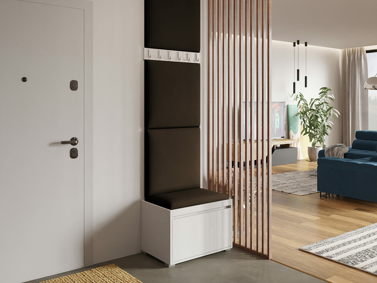 Hallway set Comfivo Pinus IX (White + Manila 04)