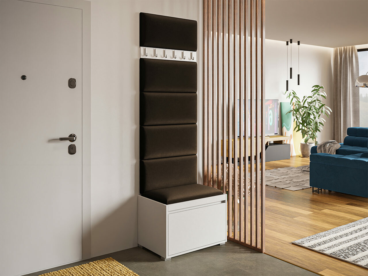 Hallway set Comfivo Pinus V (White + Manila 04)