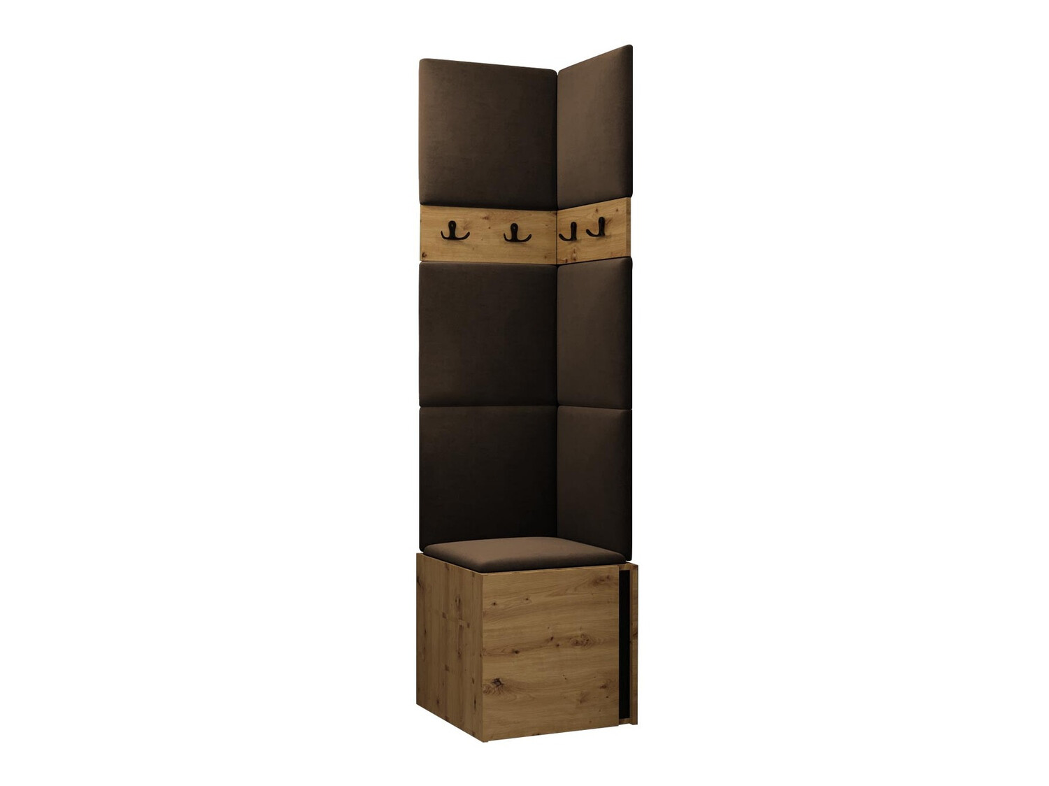 Hallway set Pinis XXI (Artisan oak + Black)