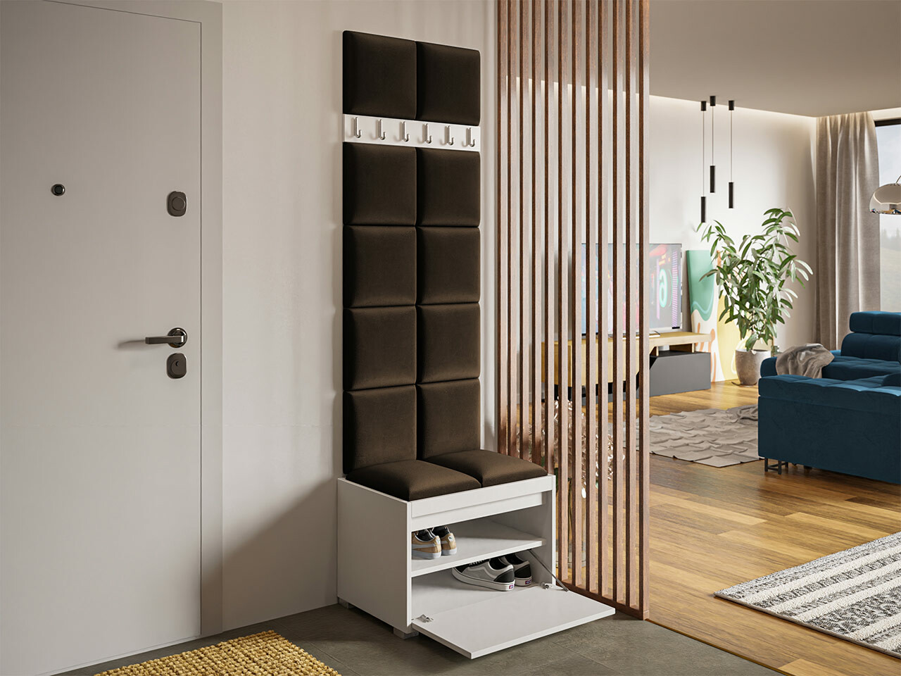 Hallway set Comfivo Pinus VII (White + Manila 04)