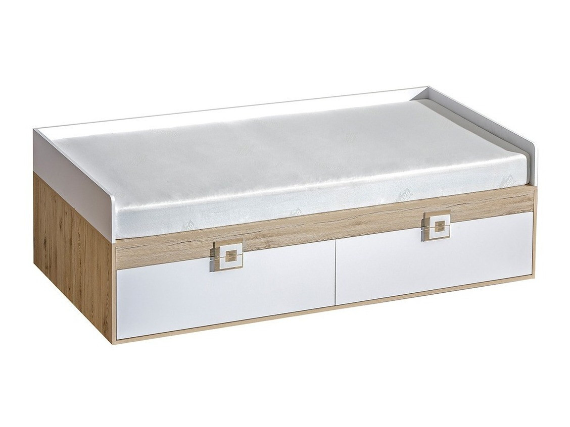 Bed Balvire 113 (Light oak + White + light oak)