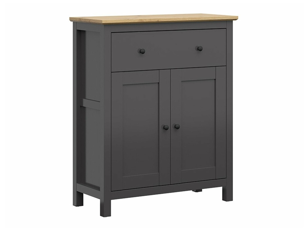 Chest of drawers Sordoro 126 (Graphite + Artisan oak)