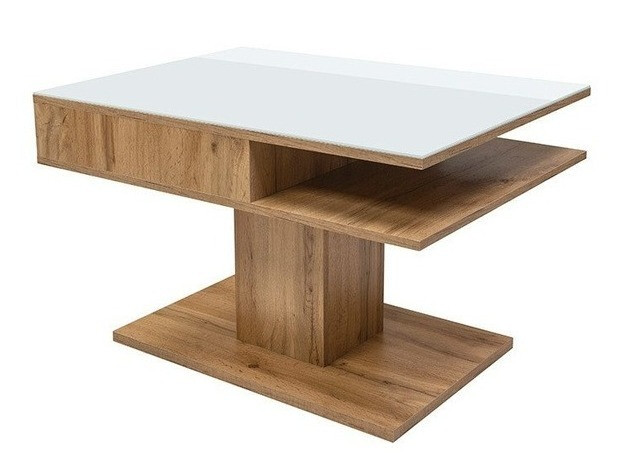 Coffee table Boston 208 (Wotan Oak + White)