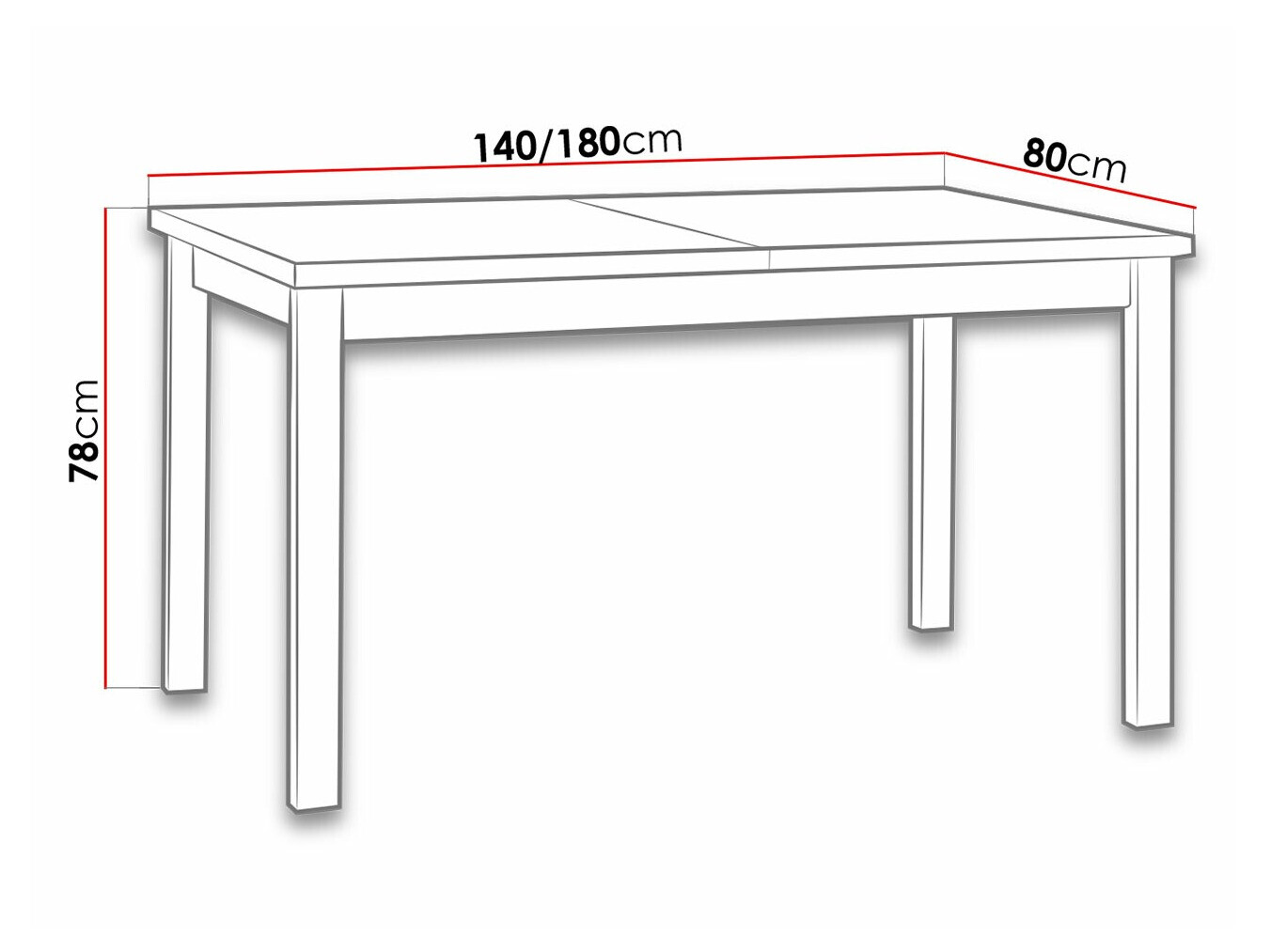 Table Victorville 126 (Black)