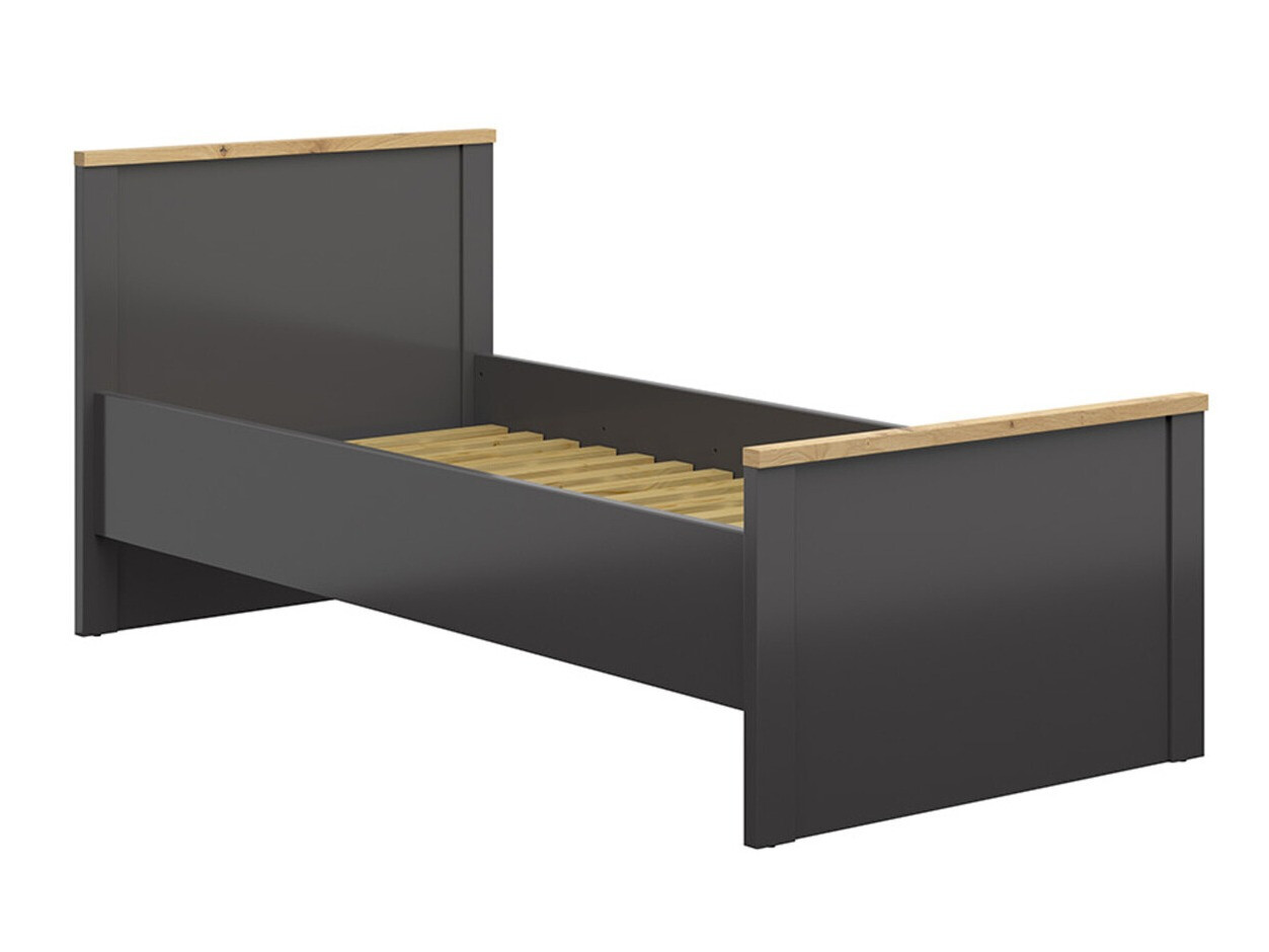 Bed Sordoro 132 (Graphite + Artisan oak)