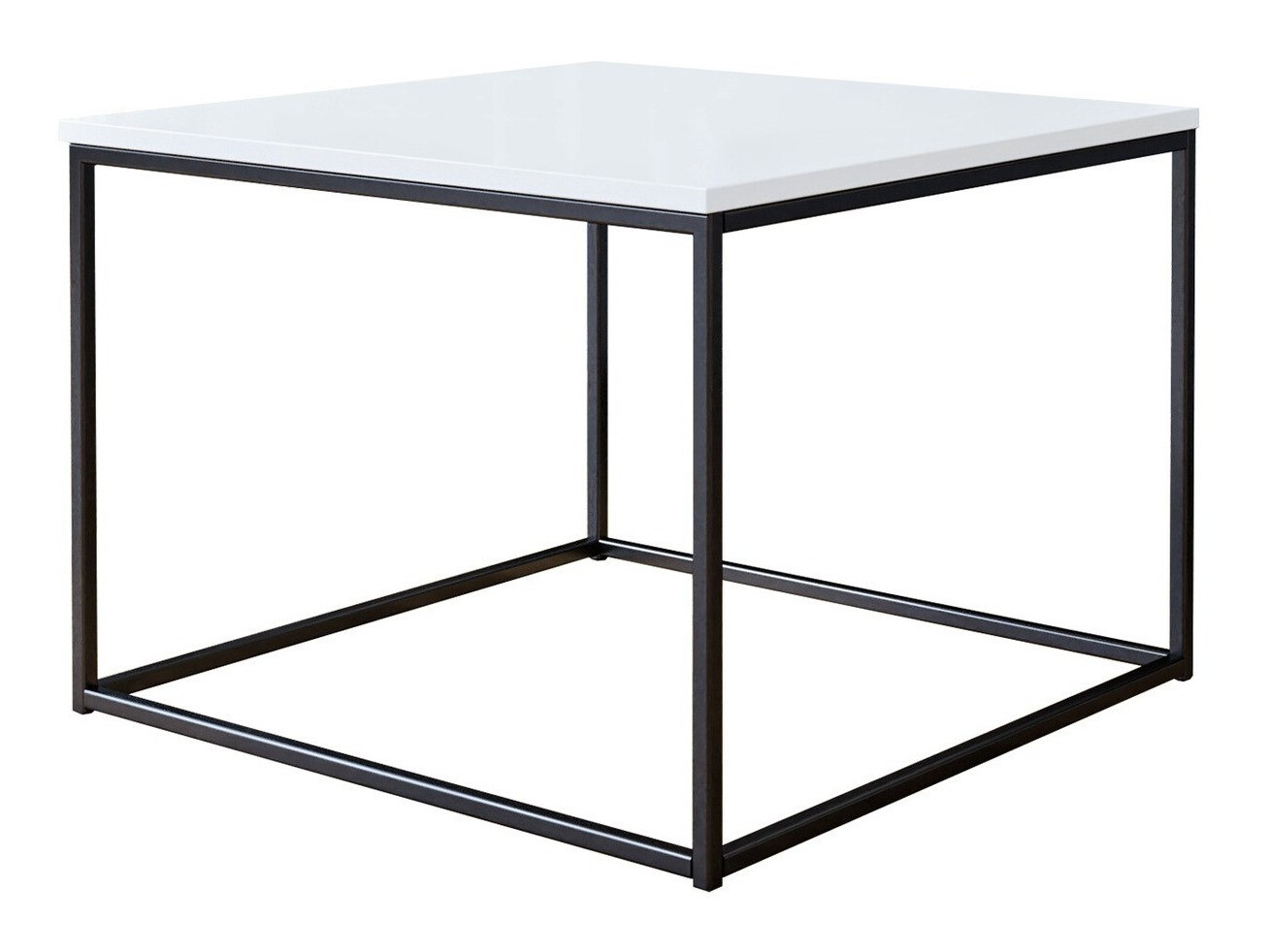 Coffee table Germantown 105 (Matt black + Glossy white)