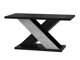 Coffee table Goodyear 116 (Glossy black + Concrete)