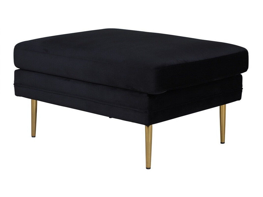 Upholstered bench Dallas 2653 (Black + Golden)