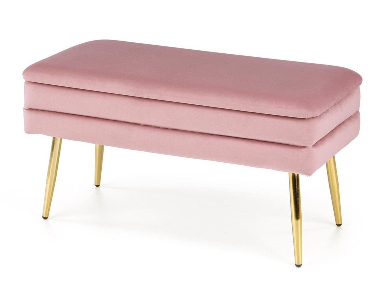 Upholstered bench Houston 1255 (Pink + Golden)