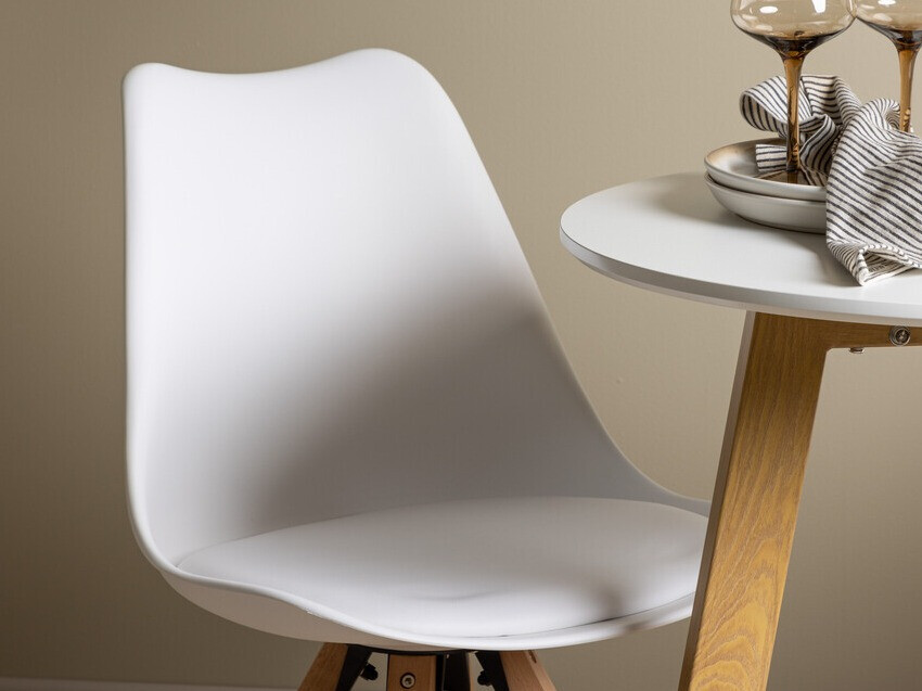 Dining set Dallas 3781 (White + Light brown)