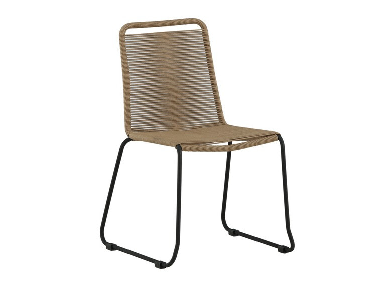 Table and chairs set Dallas 3782 (Light brown + Black)