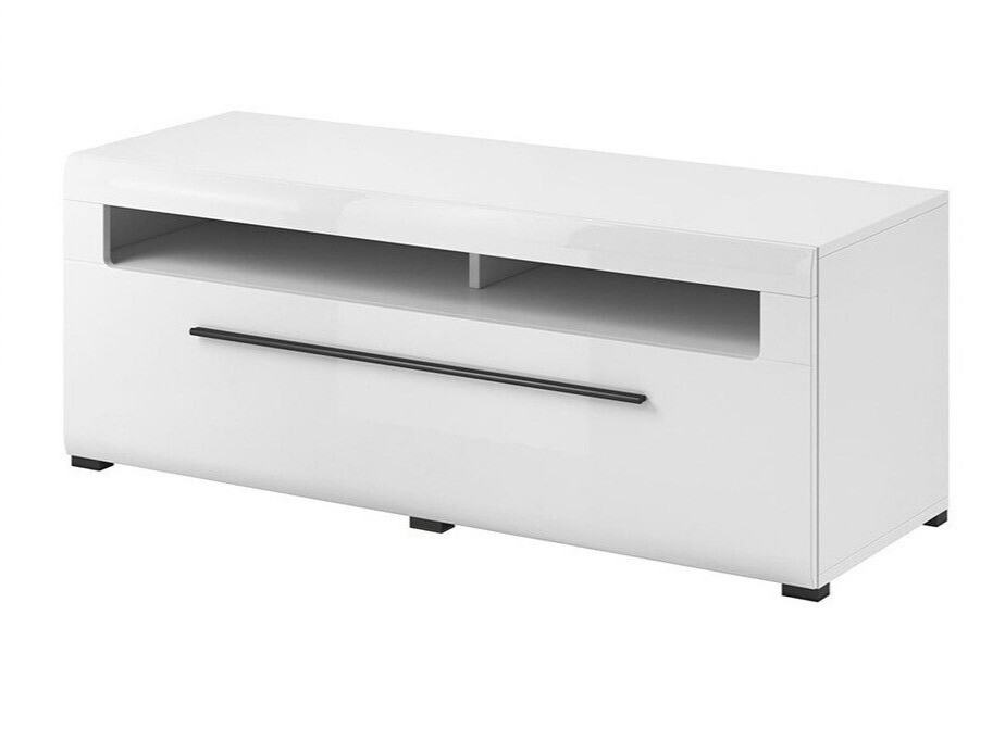 TV stand Ophsalu 103 (White + Glossy white)