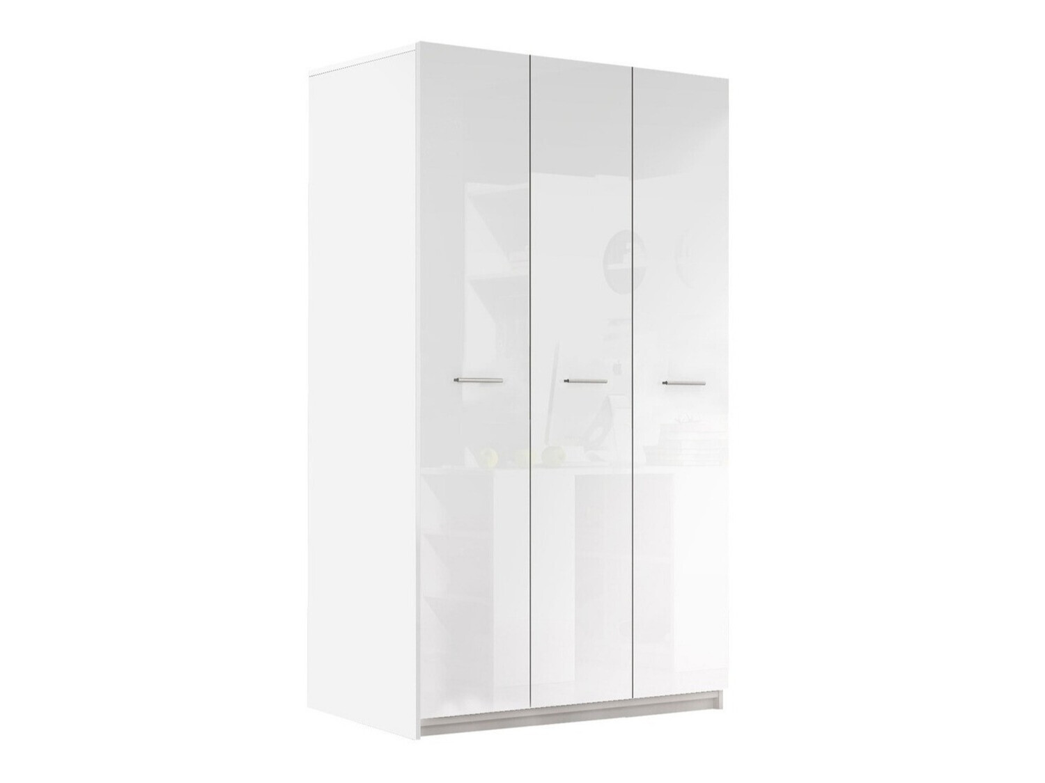 Wardrobe Campus (White + Glossy white)