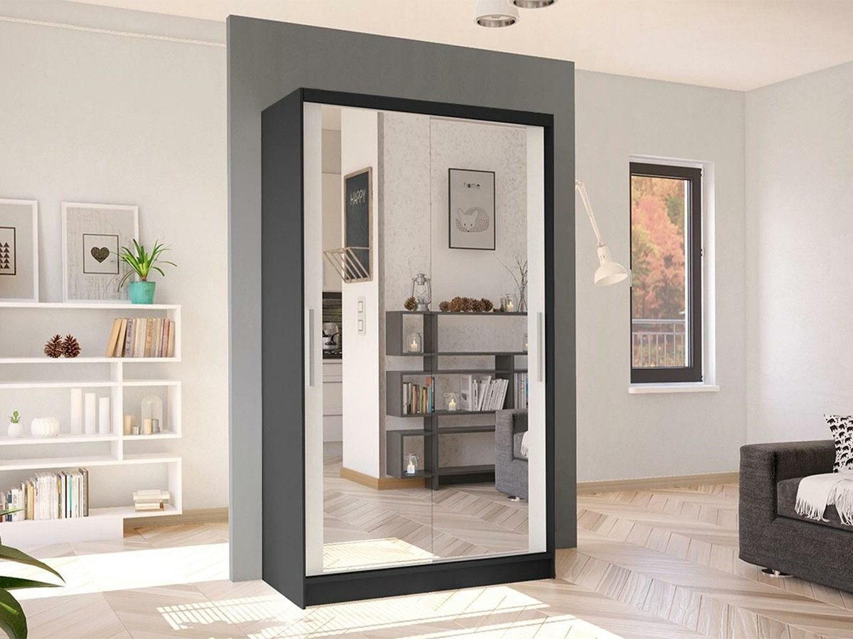Wardrobe Closico Structor VII (Black + White)