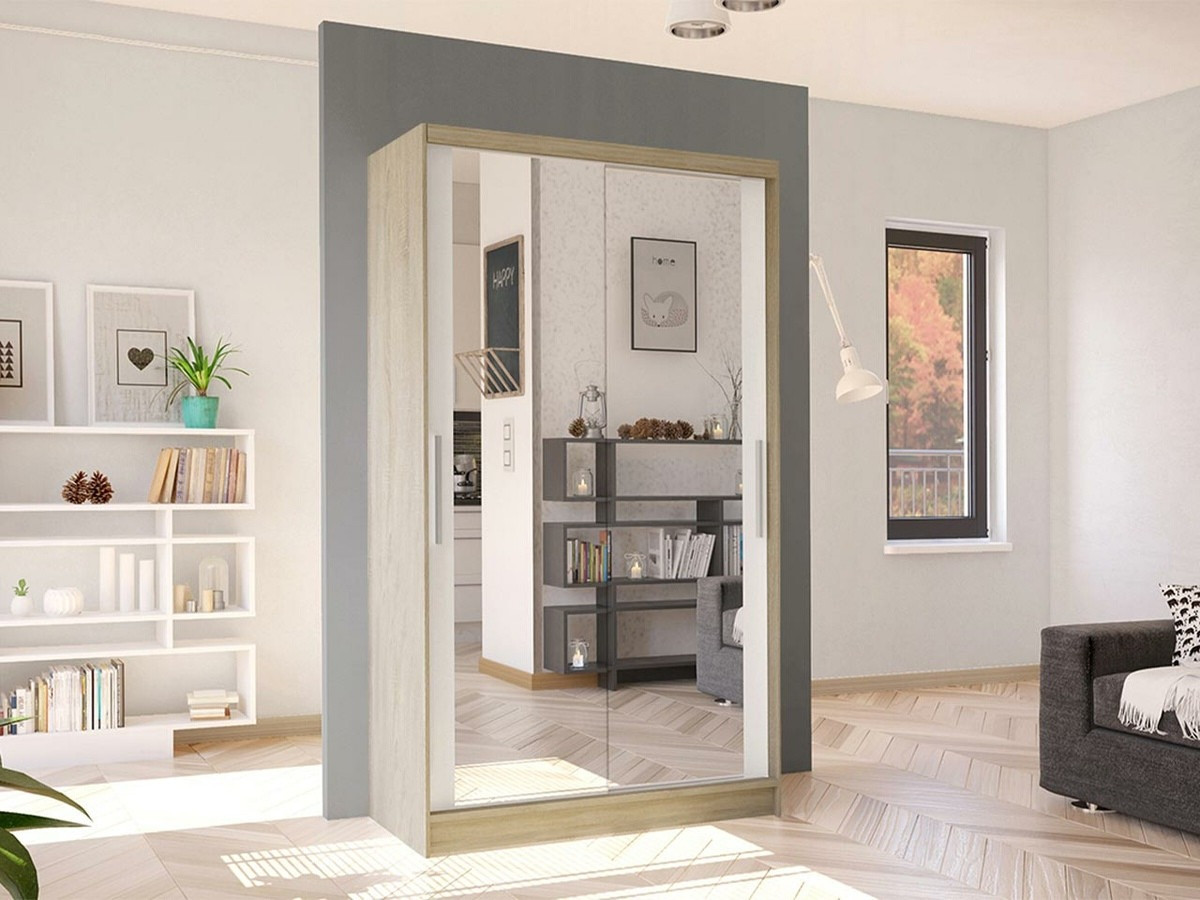 Wardrobe Closico Structor VII (Sonoma oak + White)