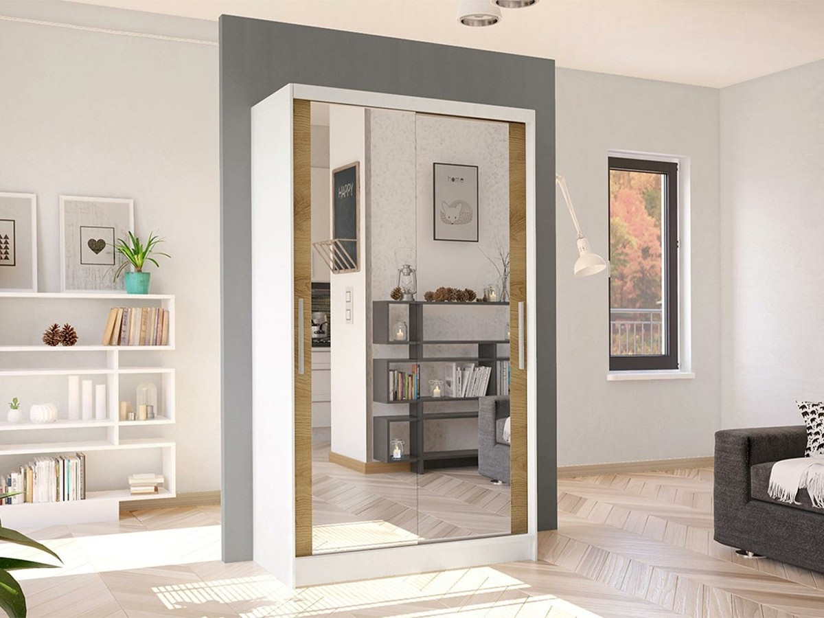 Wardrobe Closico Structor VII (White + Artisan oak)