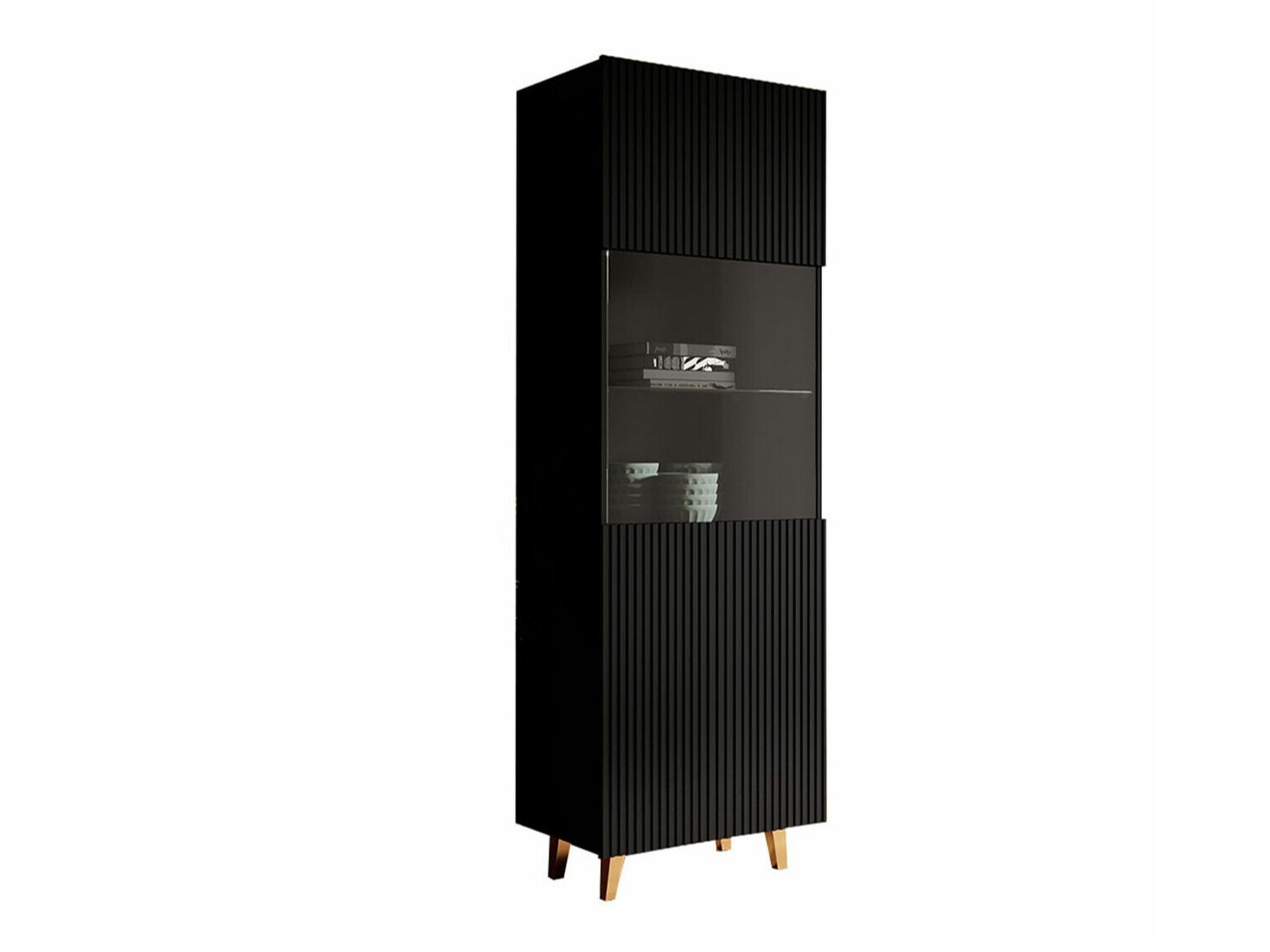 Bookcase Dicto (Black + Golden)