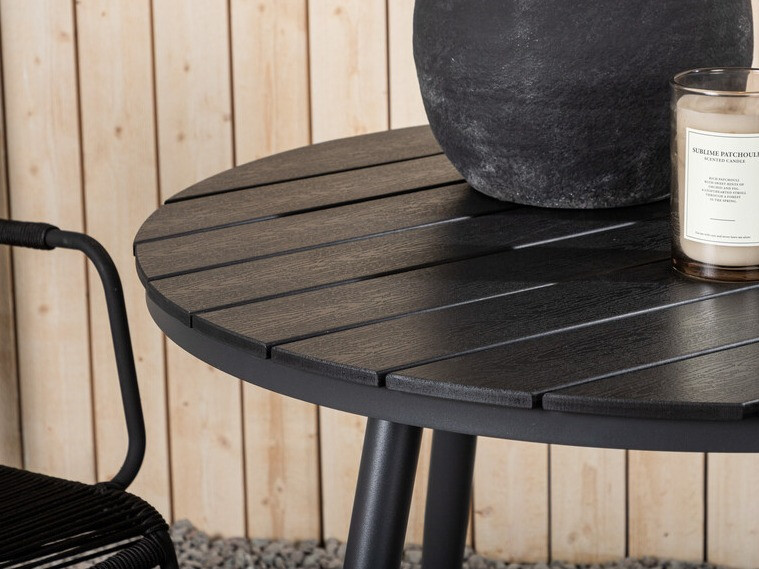 Table and chairs set Dallas 3784 (Black)