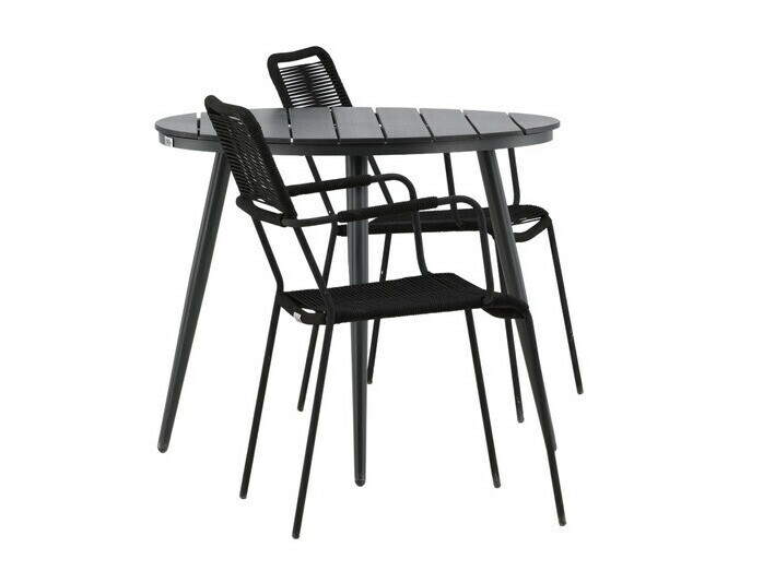 Table and chairs set Dallas 3784 (Black)
