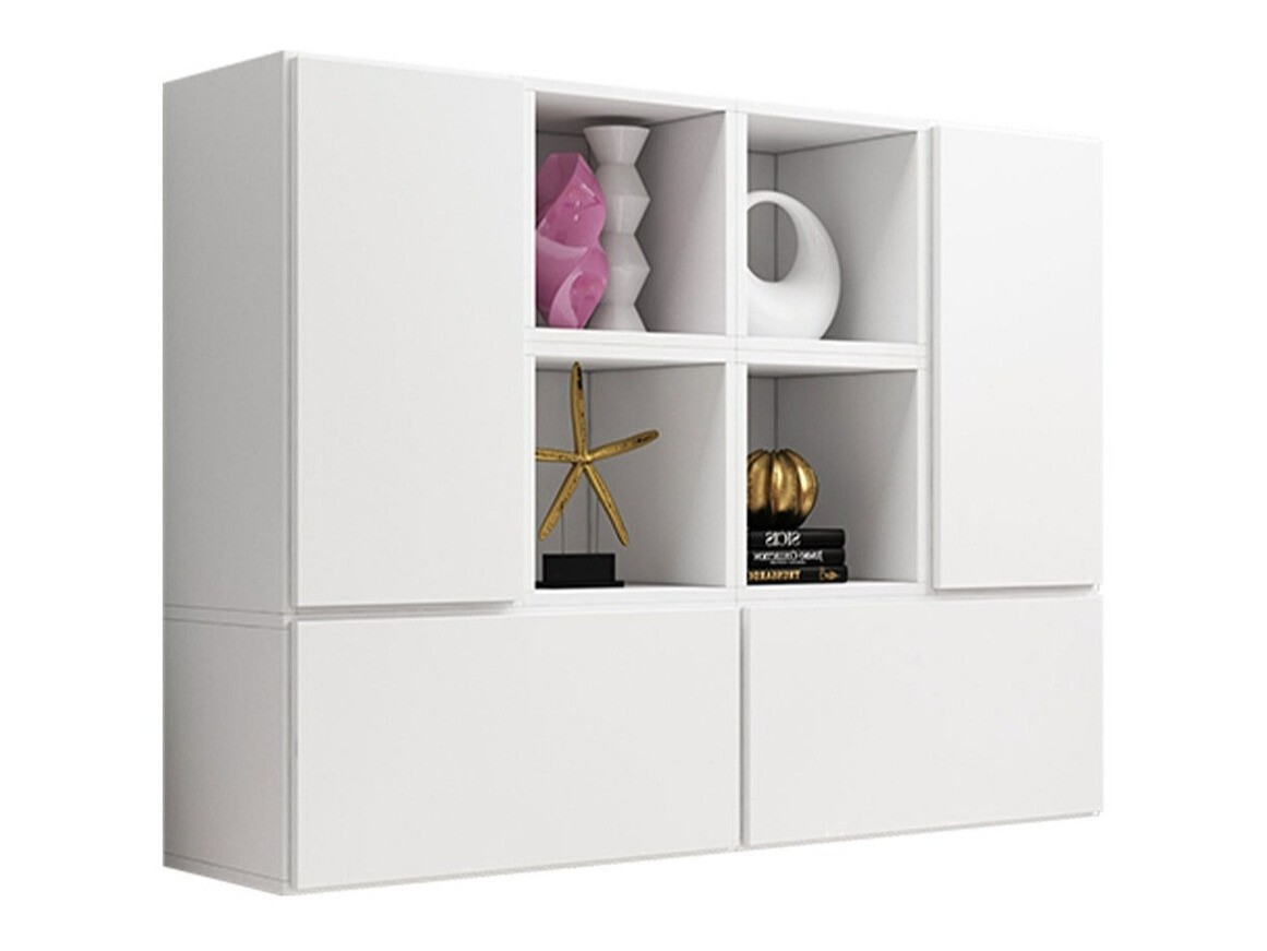 Standing living room TV stands Corbele 124 (White)