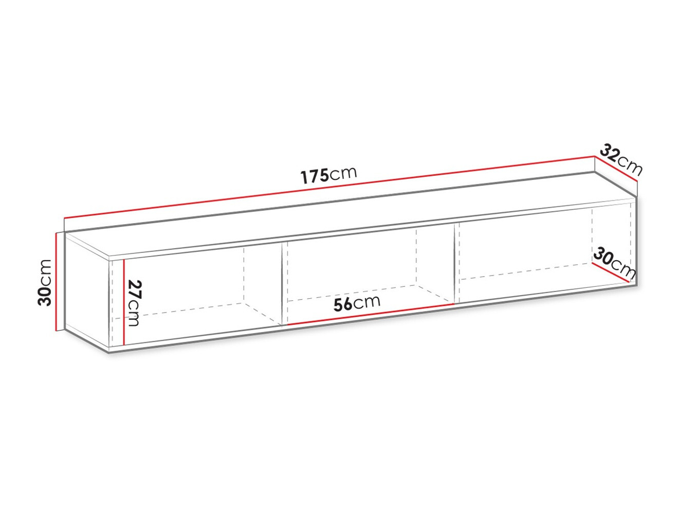 TV stand Princal (Cream + Golden)