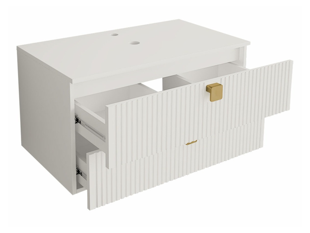 Wall-mounted bathroom cabinet for washbasin Panium (Black)