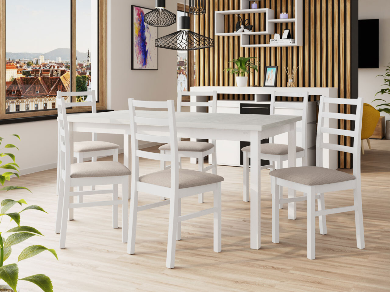 Dining set Victorville 261 (White)