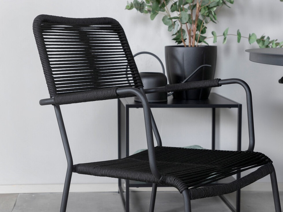 Table and chairs set Dallas 3729 (Black)