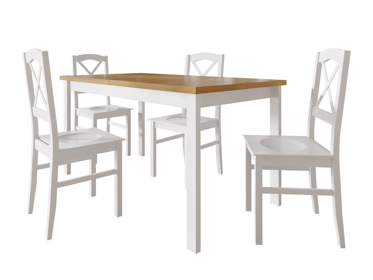 Dining set Victorville 281 (White + Grandson oak)