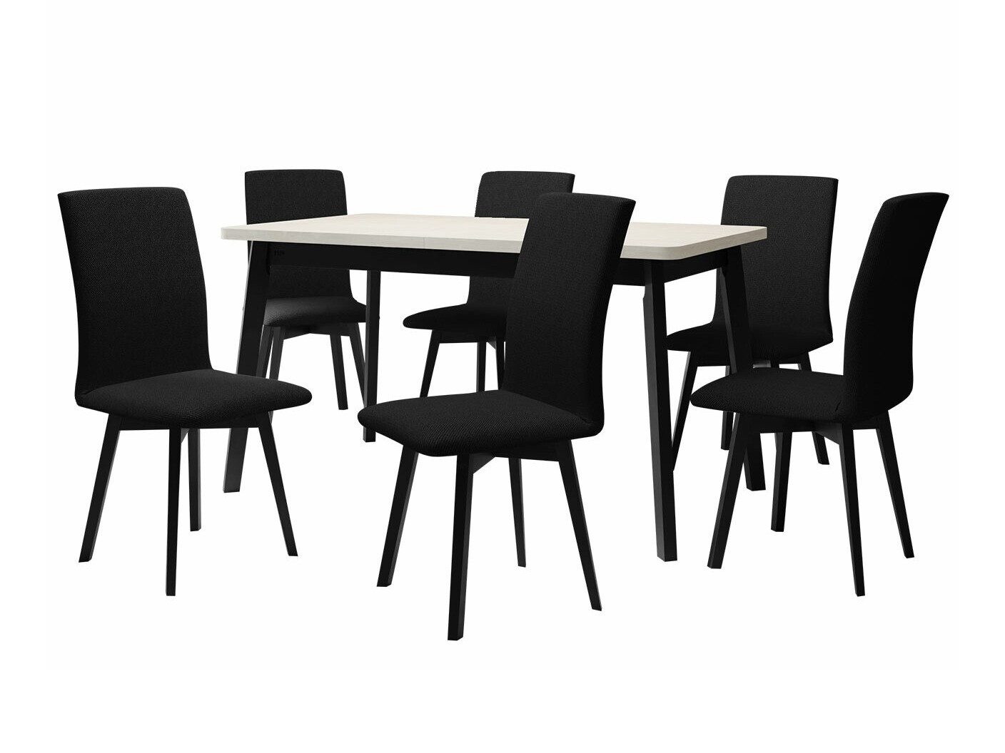 Dining set Victorville 292 (White + Black)
