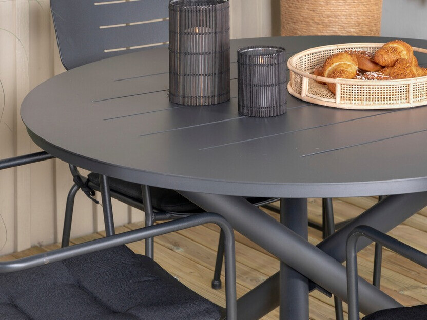Table and chairs set Dallas 3847 (Black)